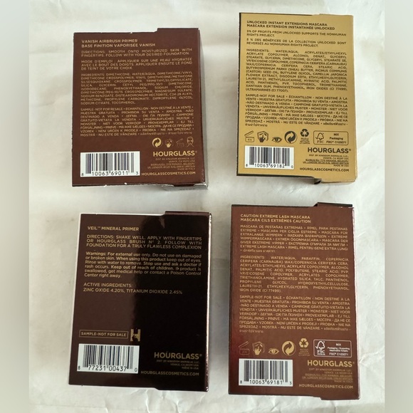 HOURGLASS Makeup 4p Set 2 Mascaras, Veil Primer, & Vanish Primer NEW NIB $60 Val - Picture 2 of 5